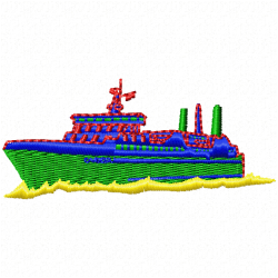 Boats Embroidery Design 7 Boats Embroidery Design 7